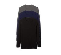 Nottingham 6 Pezzi Maglia Uomo Jazz Girocollo Manica Lunga in Caldo Cotone (Assortito (Blu, Nero, Grigio), 5/L)