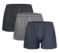 Nottingham Boxer Uomo Cotone Mercerizzato, Art. BX765 F.DO Scuro 3pz 4XL