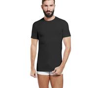 NOTTINGHAM Maglietta Intima Uomo Cotone Elasticizzato Girocollo Manica Corta Full (5 L IT Uomo, Nero)