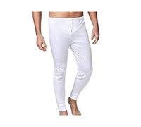 NOTTINGHAM Mutanda Uomo Gamba Lunga PL110 Caldo Cotone Bianco 4-5-6