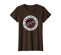 Nottingham nel Nottinghamshire Viaggio Souvenir Cuore Maglietta, Donna, Marrone, S