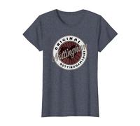 Nottingham nel Nottinghamshire Viaggio Souvenir Cuore Maglietta, Donna, Pervinca, S