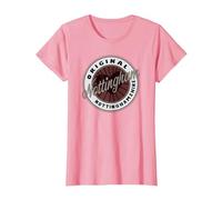 Nottingham nel Nottinghamshire Viaggio Souvenir Cuore Maglietta, Donna, Rosa, 3XL