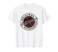 Nottingham nel Nottinghamshire Viaggio Souvenir Cuore Maglietta, Uomo, Bianco, L