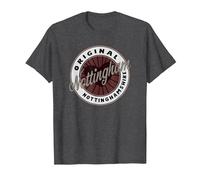 Nottingham nel Nottinghamshire Viaggio Souvenir Cuore Maglietta, Uomo, Grigio Scuro, L