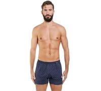 NOTTINGHAM Pack da 3 Boxer Uomo in Filo di Scozia - Apertura Anteriore - Chiusura Bottone - Fondo Bianco o Fondo Scuro - Stampe assortite (F.do Scuro Fantasia Ass, S)