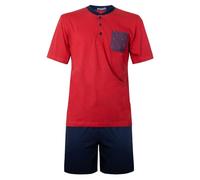 Nottingham Pigiama da Uomo Corto Jersey 100% Cotone, Art. 43221 Rosso XXL