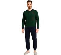 Nottingham Pigiama da Uomo Invernale Caldo Cotone Interlock, Art. NPA135 Verde XL
