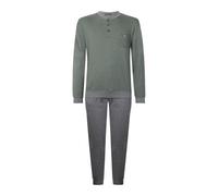 Nottingham Pigiama Uomo Lungo Invernale in Cotone Interlock, Art. FR44568 Verde M