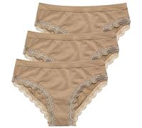 Nottingham Slip da Donna Fianco Basso in Cotone Modal, Art. SB6100, 3pz Nudo 5 (XL)