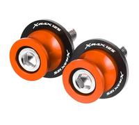 Nottolini Alzamoto Moto Spool Forcellone Per Yamaha XMAX125 XMAX 125 2021 2020 Vite Da 6 Mm Per Supporto Forcellone E Slider(arancia)