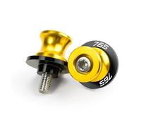 Nottolini Cavalletto Per TRIUMPH Street Triple 765 R RX RS Viti M8 Per Supporti Forcellone E Cavalletto Bobbins Forcellone Moto(Oro)