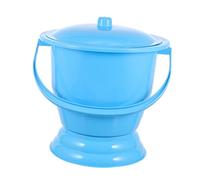 Nottolino da Notte in Plastica PP con Manico e Coperchio | Blu, Uso Domestico e Viaggio, Sigillato con Coperchio, Facile da Spostare, Resistente alle Macchie e Deformazione