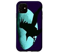 Notturnal Raven Once In A Blue Moon Halloween Art Custodia per iPhone 11