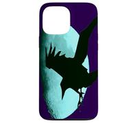 Notturnal Raven Once In A Blue Moon Halloween Art Custodia per iPhone 13 Pro Max