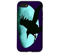 Notturnal Raven Once In A Blue Moon Halloween Art Custodia per iPhone SE (2020) / 7/8