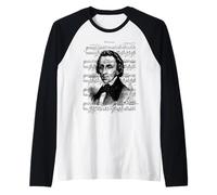 Notturno Op. 9 N. 2 Frederic Chopin Ritratto Pianista Maglia con Maniche Raglan