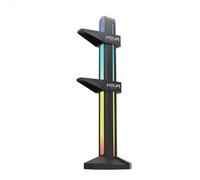 Noua Alibi Supporto GPU ARGB 5V Regolabile Base Magnetica 2 Schede | ABS, Illuminazione RGB Indirizzabile, Sincronizzazione Scheda Madre, Supporto Cuffie, Senza Attrezzi