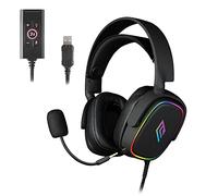 NOUA CUFFIE HEADSET BANSHEE 7.1 CON MICROFONO 3.5MM/ USB 7.1 RGB + SOUND CARD