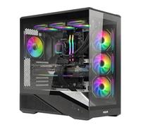 Noua Cool GH200 | Case PC Gaming ATX Mid Tower con Vetro Panoramico | Ventola PWM Led ARGB Preinstallata | USB 3.0 e Type-C | Supporto Radiatore da 360mm