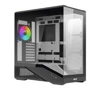 Noua Cool GH200 | Case PC Gaming ATX Mid Tower | Ventola PWM Led ARGB | USB 3.0 e Type-C | Supporto Raffreddamento Liquido 360 mm | Vetro Temperato e Mesh | Bianco