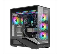 Noua Cool GH200 | Case PC Gaming ATX Mid Tower | Ventola PWM Led ARGB | USB 3.0 e Type-C | Supporto Raffreddamento Liquido 360 mm | Vetro Temperato e Mesh | Bianco