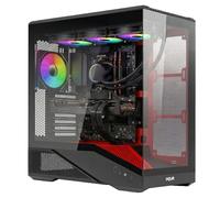 Noua Cool GR200 | Case PC Gaming ATX Mid Tower con Vetro Panoramico | Ventola PWM Led ARGB Preinstallata | USB 3.0 e Type-C | Supporto Radiatore da 360mm