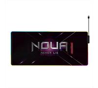 Noua Dusk Pro Tappetino Mouse Gaming RGB Hub con 4 Porte USB 2.0, Mouse Pad 14 Modalità di Illuminazione XXL 800 x 300 mm, Base in Gomma Antiscivolo con Spessore di 4 mm per Computer, PC e Laptop