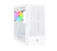 Noua Fobia L111 Case Micro Atx Bianco Pannello Laterale In Vetro Ventola Argb Supporto Dissipazione A Liquido