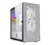 Noua Fobia L8 Bianco Case Micro ATX per PC Gaming Mini Tower 0.60MM SPCC Ventola LED ARGB Indirizzabile Frontale Mesh e Pannello Laterale in Vetro Temperato Chiusura Magnetica