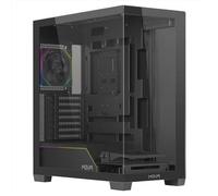 Noua Iron VK100, Case Custom E-ATX, Ventola PWM ARGB, Vetro Temperato a Doppia Finestra, Supporto per il Raffreddamento a Liquido Completo, XXL Gaming Tower, USB 3.0, Nero