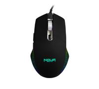 Noua Mouse Gaming Neon R Usb Nero Led Con Rotella Scorrimento