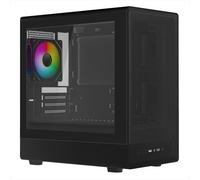 Noua Nexus PK200, Case Gaming MicroATX Compatto, Ventola PWM ARGB, Micro Tower con USB 3.0, Frontale Mesh e Laterale in Vetro Temperato, Nero