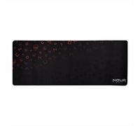 Noua Origin Tappetino Mouse Gaming XXL 687x270x2 mm, Comodo Mousepad con Bordi Cuciti per Mouse e Tastiera da Gioco, Resistente all’Acqua con Superficie Liscia, Base in Gomma Antiscivolo, Nero