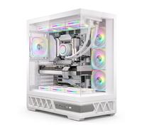 Noua Orizon MK100 | Case PC Gaming ATX Mid Tower | Ventola PWM Led ARGB | USB 3.0 e Type-C | Supporto Raffreddamento Liquido 360 mm | Vetro Temperato e Mesh | Nero