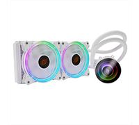 DISSIPATORE A LIQUIDO 240MM BIANCO ARGB TDP 200W VENTOLE PWM INTEL 1200 AMD AM4