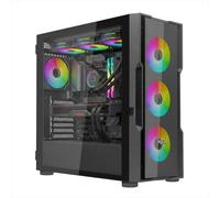 Noua Smash Case PC Gaming ATX, 4 Ventole ARGB PWM, Frontale Vetro, Support E-ATX