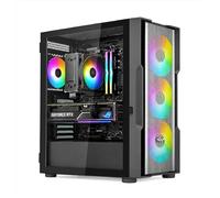 Noua Smash Case PC Gaming ATX, 4 Ventole ARGB PWM, Frontale Mesh, Support E-ATX