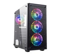 Noua Utopia FK100 | Case Gaming ATX Mid-Tower con Vetro Panoramico | Ventola ARGB Preinstallata e Strip LED | Supporto Radiatore da 360mm