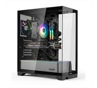 NOUA Utopia FS100 Case Pc Gaming ATX Tower Ventola PWM ARGB Back-Connect Silver