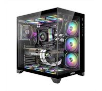 Noua Vision ZK300 | Case PC Gaming ATX Mid Tower | 4 Ventole PWM ARGB | Struttura Doppia Camera | Supporto Raffreddamento Liquido 360 mm | Compatibile Back-Connect MB | Nero