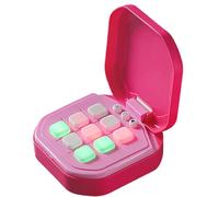 Noughts and Crosses Game | 10,5 cm Game portatile elettronico | 120G Game Tic-Tac Tic-Tac | Allenamento interattivo per il cervello giocattolo educativo, giochi di viaggio portatili per bambini