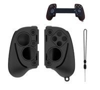 NOUKAJU Custodia per controller da gioco Razer Kishi Ultra, custodia in silicone con impugnatura, custodia in silicone con cordino, custodia in silicone, anti-goccia, antigraffio, antiurto (nero)