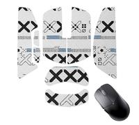 NOUKAJU Nastro antiscivolo per mouse Lamzu Atlantis Mini 4K, copertura completa per mouse da gioco wireless, autoadesivo, pretagliato, resistente al sudore, kit di aggiornamento professionale (bianco)
