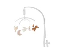 NOUKIE’S - Giostrina musicale - Bali, Moka & Snow - Melodia di Brahms - Compatibile con culla, lettino con sbarre e box - Ideale dalla nascita per calmare il bambino