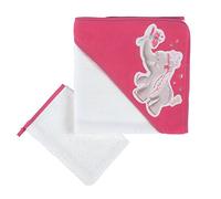 Noukies BB1589.51 Anna & Pili Set da Bagno, Lampone/Bianco