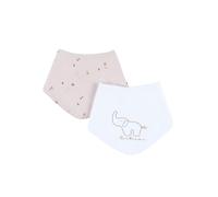 Noukie's - Confezione da 2 bavaglini bandana - Bali L'elefante - fino a 3 mesi