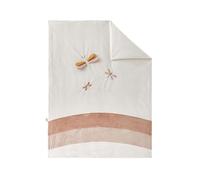 NOUKIE'S - Coperta vellutata - Popsie, Gigi & Louli - Ecru - 100 x 140 cm