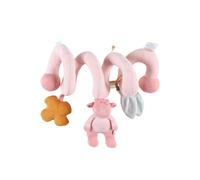 Noukie's Spirale Neonati Lola-Gioco per Lo Sviluppo in Veloudoux-da Montare su: Lettino, Box, Seggiolino 0+, Passeggino, Colore Rosa, N2022.41