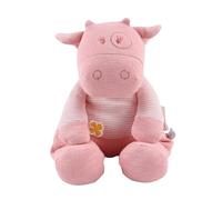 Noukie's Peluche Mucca Lola-Doudou in Cotone Bio-Rosa-Misura Adatta ai Bambini (25 cm), Colore, N2022.25